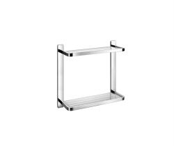 DOUBLE GLASS SHELF